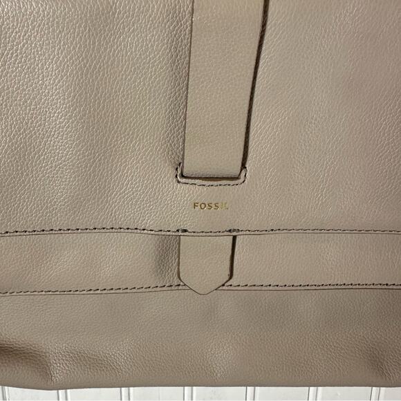 Fossil Gray Leather Crossbody Bag - Picture 7 of 7